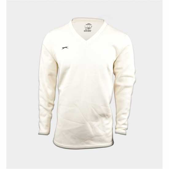 Slazenger Unisex Kids' Long Sleeve Cricket Jumper  