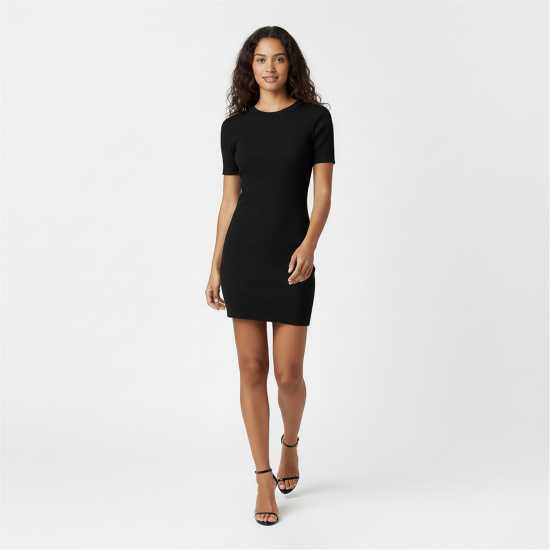 Jack Wills Travel Rib Dress Women Черно 
