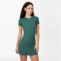 Jack Wills Rib Dress Women Горско зелено Дамски пуловери и жилетки