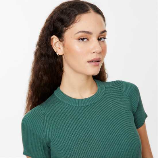 Дамски пуловери и жилетки Jack Wills Rib Dress Women Горско зелено Jack Wills Rib Dress Women Горско зелено Дамски пуловери и жилетки