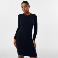 Jack Wills Rib Mini Dress Морска синьо Дамски пуловери и жилетки