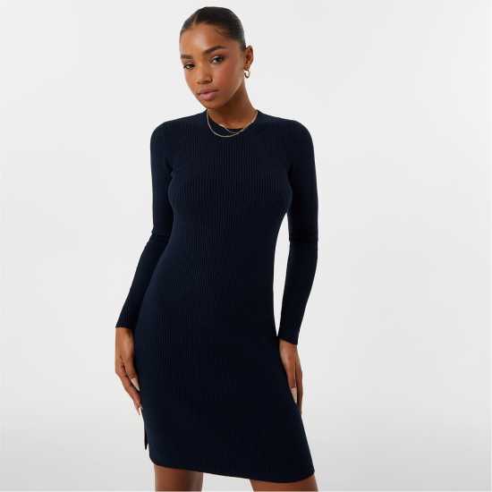 Дамски пуловери и жилетки Jack Wills Rib Mini Dress Морска синьо Jack Wills Rib Mini Dress Морска синьо Дамски пуловери и жилетки