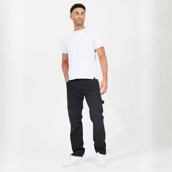 Brave Soul Bs Mens Loose Fit Carpenter Jean  