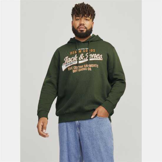Jack And Jones Plus Size Logo Hoodie  