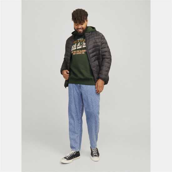Jack And Jones Plus Size Logo Hoodie  