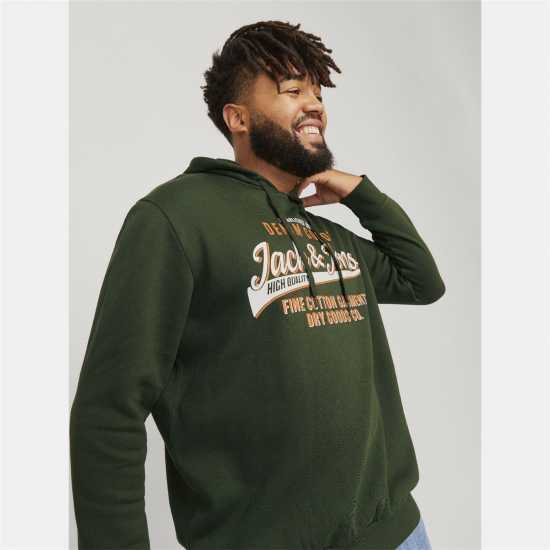 Jack And Jones Plus Size Logo Hoodie  