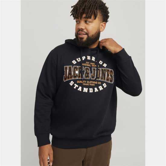 Jack And Jones Plus Size Logo Hoodie  