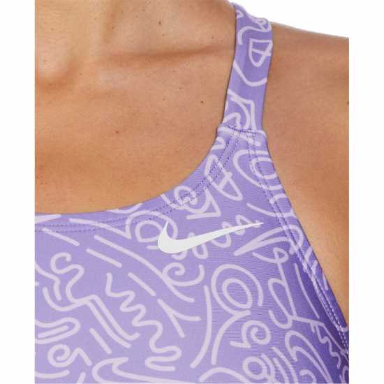 Nike Hydrastrong Fastback Swimsuit Space Purple - Дамски бански