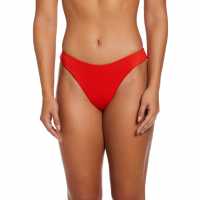 Nike Дамско Долнище На Бански Оформящо Талията Reversible High Waisted Bikini Bottoms Womens Picante Red Дамски бански