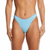 Nike Дамско Долнище На Бански Оформящо Талията Reversible High Waisted Bikini Bottoms Womens Аквариус Син Дамски бански