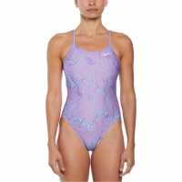 Nike Swim Hydrastrong Lace-Up Tie-Back One-Piece Swimsuit Womens