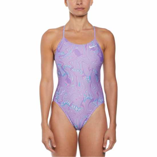 Nike Swim Hydrastrong Lace-Up Tie-Back One-Piece Swimsuit Womens  Дамски бански