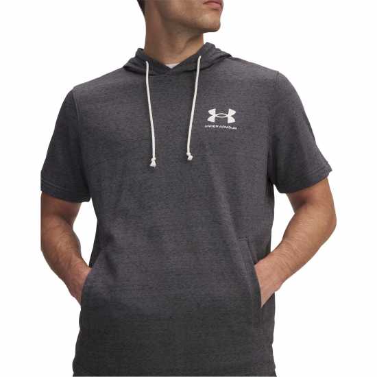 Under Armour Rival Ss Hoodie Men's Gray 
