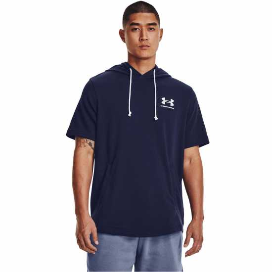 Under Armour Rival Ss Hoodie Men's Blue Under Armour Rival Ss Hoodie Men's Blue