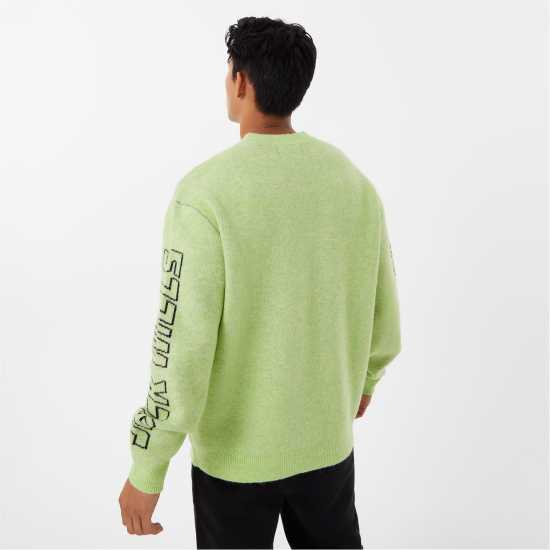 Jack Wills Logo Intarsia Crw Sn34  Мъжки пуловери и жилетки
