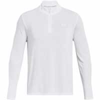 Under Armour Seamless Stride ¼ Zip White/Reflect Мъжки полар