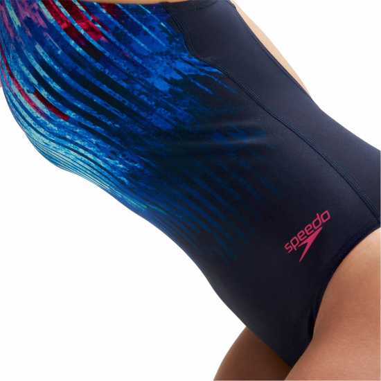 Speedo Digital Printed Medalist Swimsuit Womens  