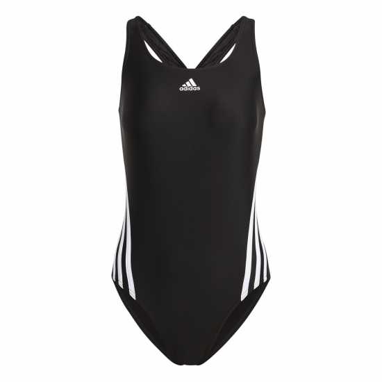 Дамски бански Adidas Дамски Бански Костюм 3 Stripe Swimsuit Ladies Adidas Дамски Бански Костюм 3 Stripe Swimsuit Ladies Дамски бански