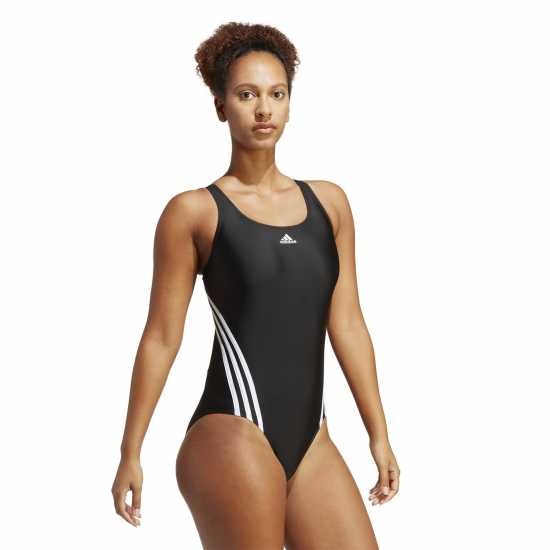 Дамски бански Adidas Дамски Бански Костюм 3 Stripe Swimsuit Ladies Adidas Дамски Бански Костюм 3 Stripe Swimsuit Ladies Дамски бански