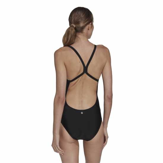 Дамски бански Adidas Big Logo Swimsuit Womens Adidas Big Logo Swimsuit Womens Дамски бански