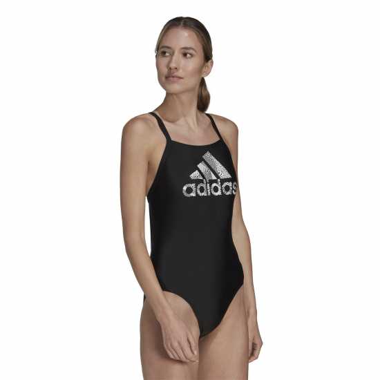 Дамски бански Adidas Big Logo Swimsuit Womens Adidas Big Logo Swimsuit Womens Дамски бански
