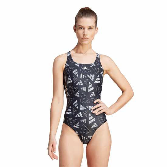 Adidas 3 Bar Logo Graphic Swimsuit Womens  Дамски бански