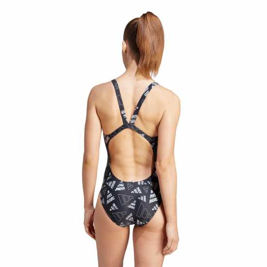 Adidas 3 Bar Logo Graphic Swimsuit Womens  Дамски бански