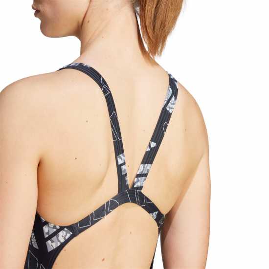 Adidas 3 Bar Logo Graphic Swimsuit Womens  Дамски бански