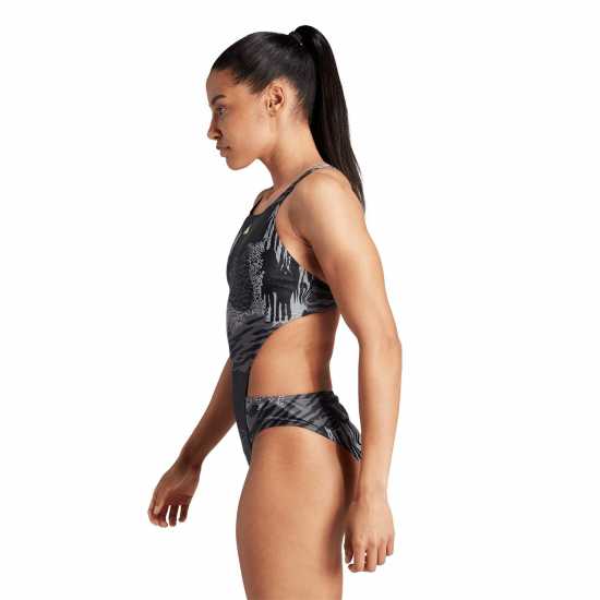 Adidas Allover Graphic Swimsuit Womens  - Дамски бански