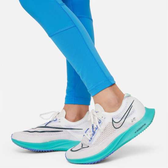 Nike Pro Girls Tights Photo Blue Дрехи за фитнес