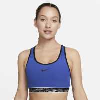 Nike Swoosh On The Run Women's Medium-Support Lightly Lined Sports Bra Hyper Royal Спортни сутиени