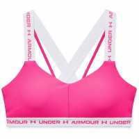 Under Armour Armour Crossback Low Impact Sports Bra Pink/White Спортни сутиени
