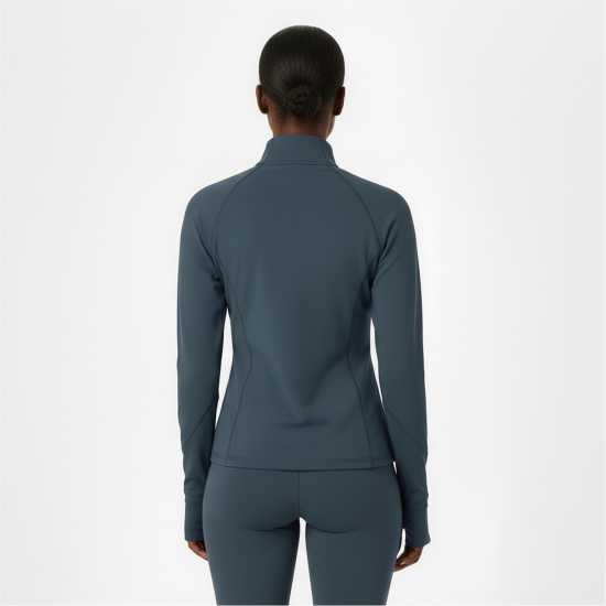 Usa Pro Women's Core Fitness Long Sleeve Slim Fit Performance Training Jacket Charcoal Usa Pro Women's Core Fitness Long Sleeve Slim Fit Performance Training Jacket Charcoal