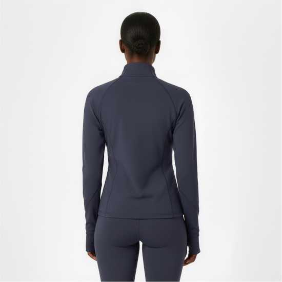 Usa Pro Women's Core Fitness Long Sleeve Slim Fit Performance Training Jacket Navy Usa Pro Women's Core Fitness Long Sleeve Slim Fit Performance Training Jacket Navy