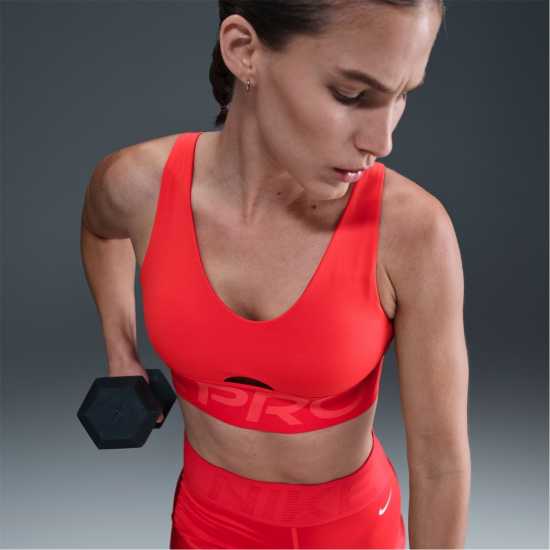 Nike Indy Plunge Bra Ld61 Багрян/Червен/Бял 