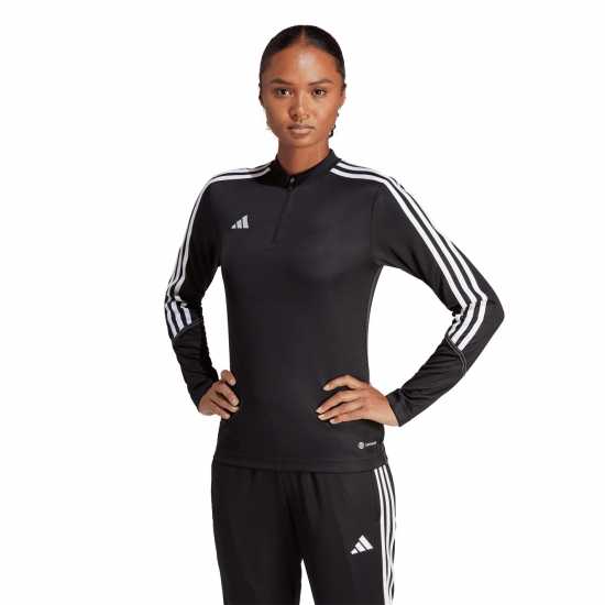 Adidas Tiro 3S Quarter Zip Womens  - Дамски суичъри и блузи с качулки