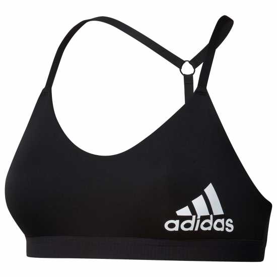 Adidas Me Light Support Training Bra Womens Black/White Спортни сутиени
