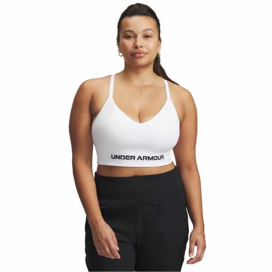 Under Armour Armour Vanish Seamless Low Bra Impact Sports Womens Бяло Спортни сутиени