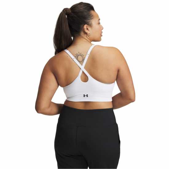 Under Armour Armour Vanish Seamless Low Bra Impact Sports Womens Бяло Спортни сутиени