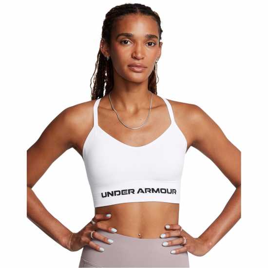 Under Armour Armour Vanish Seamless Low Bra Impact Sports Womens Бяло Спортни сутиени
