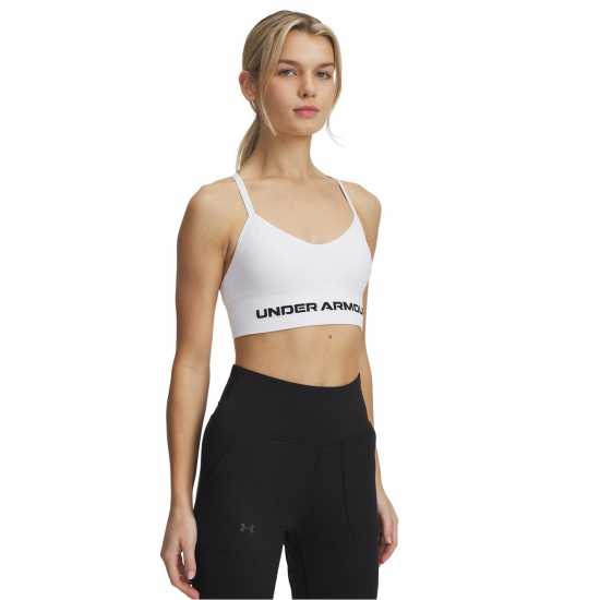Under Armour Armour Vanish Seamless Low Bra Impact Sports Womens Бяло Спортни сутиени