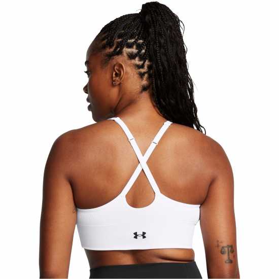 Under Armour Armour Vanish Seamless Low Bra Impact Sports Womens Бяло Спортни сутиени