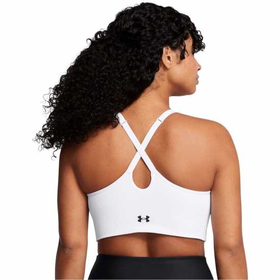 Under Armour Armour Vanish Seamless Low Bra Impact Sports Womens Бяло Спортни сутиени