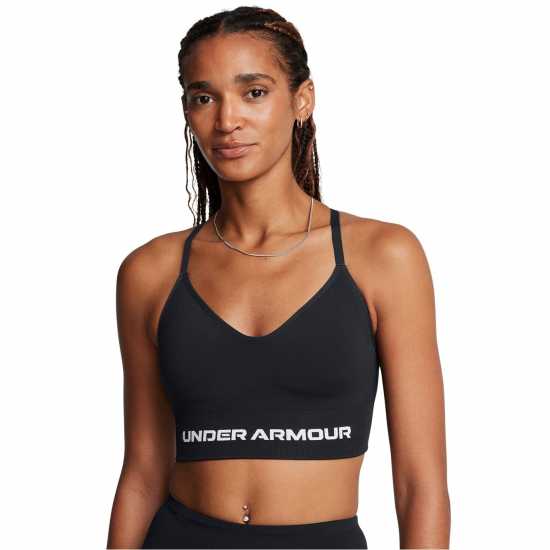 Under Armour Armour Vanish Seamless Low Bra Impact Sports Womens Черно Спортни сутиени