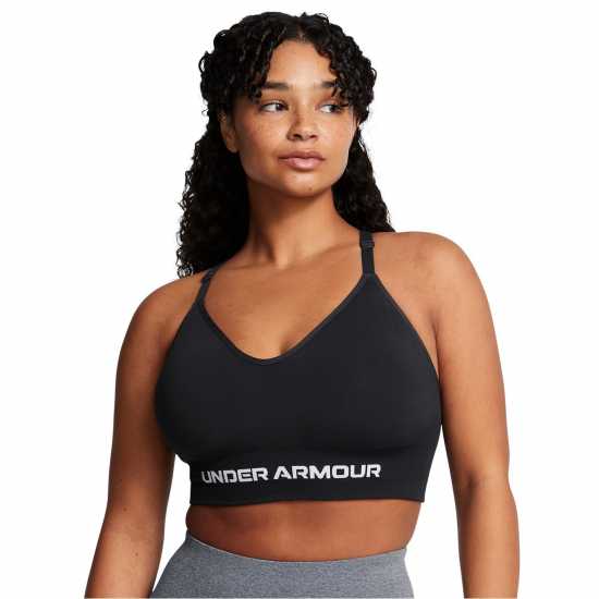 Under Armour Armour Vanish Seamless Low Bra Impact Sports Womens Черно Спортни сутиени