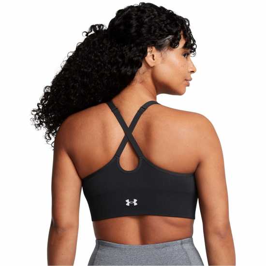 Under Armour Armour Vanish Seamless Low Bra Impact Sports Womens Черно Спортни сутиени