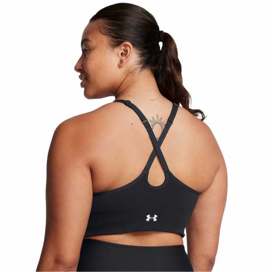 Under Armour Armour Vanish Seamless Low Bra Impact Sports Womens Черно Спортни сутиени