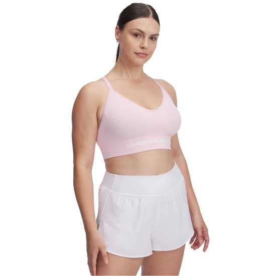 Under Armour Armour Vanish Seamless Low Bra Impact Sports Womens Прим Розово Спортни сутиени