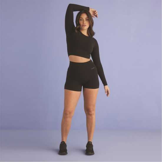 Дамски клинове за фитнес Usa Pro Дамски Шорти Seamless 3 Inch Shorts Womens Черно Usa Pro Дамски Шорти Seamless 3 Inch Shorts Womens Черно Дамски клинове за фитнес