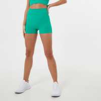 Usa Pro Seamless 3 Inch Shorts Jade Green Дамски клинове за фитнес